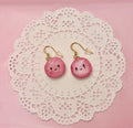 Polymer Clay Kawaii Pink Macaroon Earrings