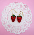 Polymer Clay Kawaii Strawberry Earrings
