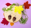 Polymer Clay Kawaii Acorn Earrings