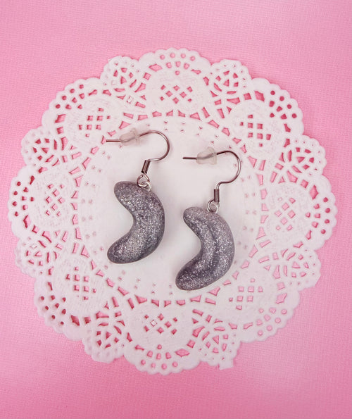 Polymer Clay Kawaii Moon Earrings