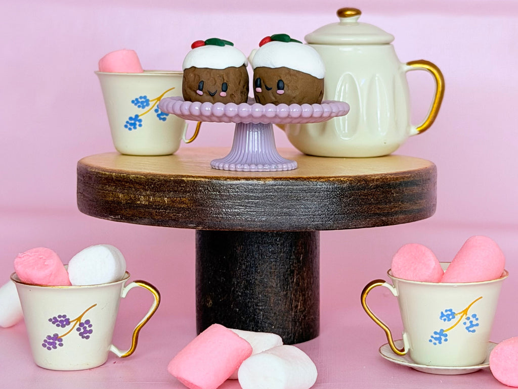 Polymer Clay Kawaii Sticky Pudding Figurines